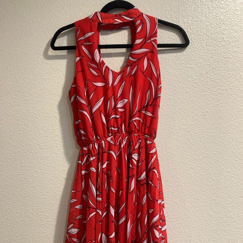 Red Floral Dress